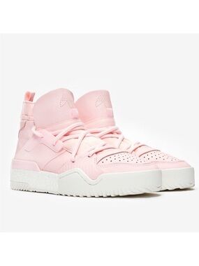 Men’s Adidas x Alexander Wang Bball Pink High-Top Sneakers with Cushioned Ankle